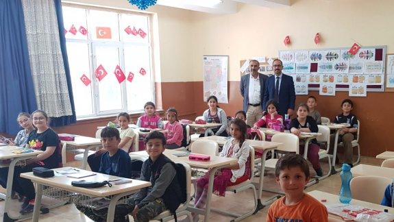 İlçe Milli Eğitim Müdürümüz Şafak TURAN Atatürk İlkokulunu  ziyaret ederek İncelemelerde bulundu